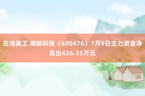 在线美工 湘邮科技（600476）7月9日主力资金净卖出426.35万元